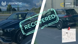 Samarbejde mellem yourCompany og Legentic - Stjålet Mercedes-Benz GLE fundet i Paris i Frankrig